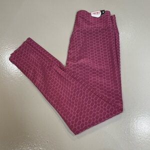 NWT BBJ Los Angeles Love My Fit Leggings Womens Size M pink cozy fleece lined